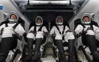 سرنشینان كرو-۲ به فضا رفتند