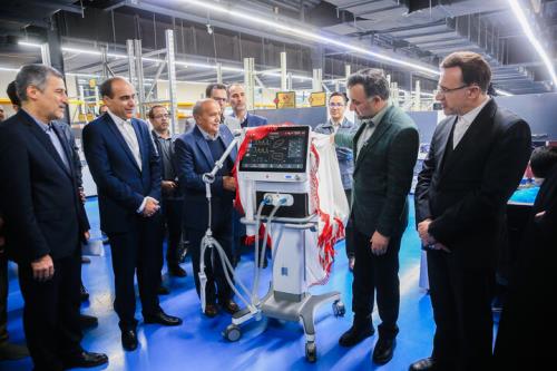 افتتاح خط تولید سی تی اسکن و آغاز صادرات ونتیلاتور ایرانی