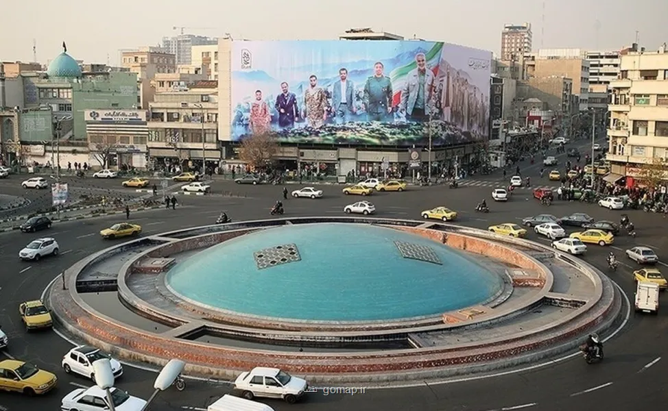 مجسمه جدیدی که مقرر است در میدان انقلاب نصب شود