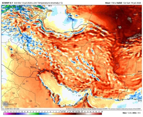 رگبار بارندگی های موسمی در ۲ استان رکورد گرما در ۴ استان شکسته می شود